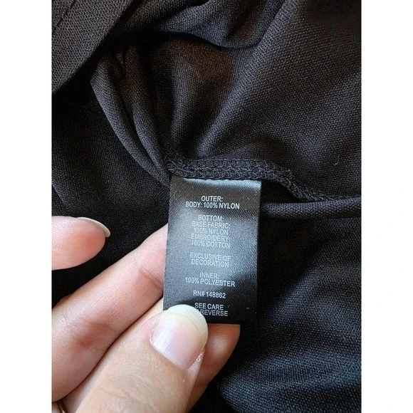 Torrid Black Lacey Floral Maxi Skirt | Size 4X - Picture 2 of 6